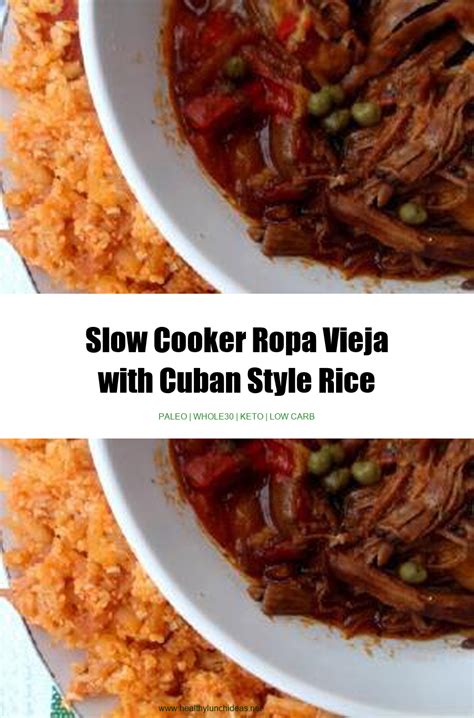 Healthy Recipes Slow Cooker Ropa Vieja With Cuban Style Rice Recipe