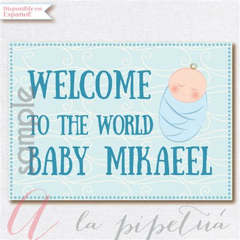 Welcome Baby Sign Nursery Sign Baby Poster Printable