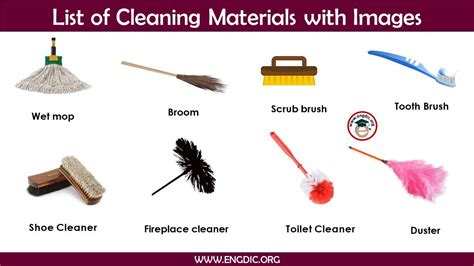 Material Used For Cleaning The House