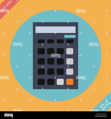 Calculator Icon Vector Illustration Flat Design Stock Photo Alamy