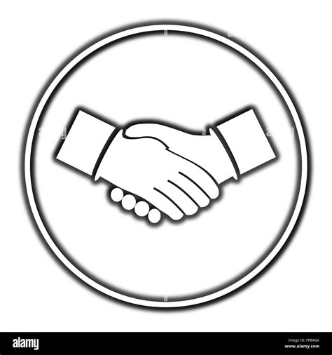 Agreement Icon Internet Button On White Background Stock Photo Alamy
