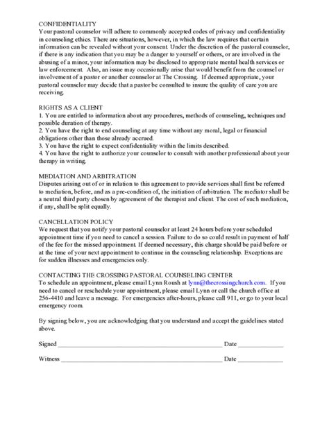 Pastoral Counseling Consent Form Complete With Ease Airslate Signnow