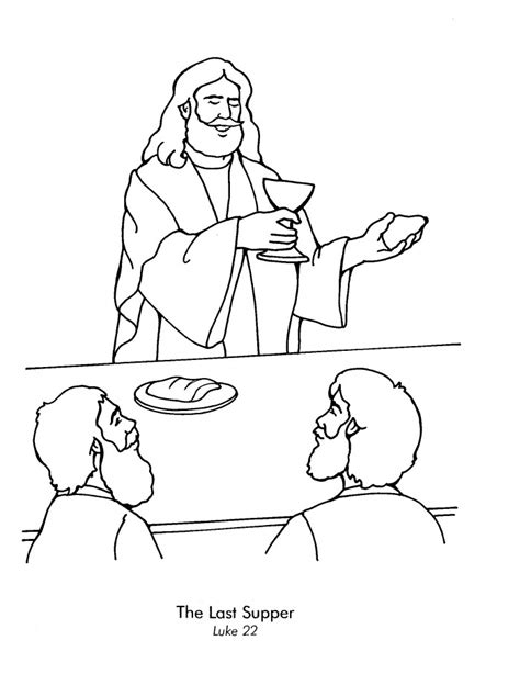 Free Printable Coloring Pages Of The Last Supper Printable Templates