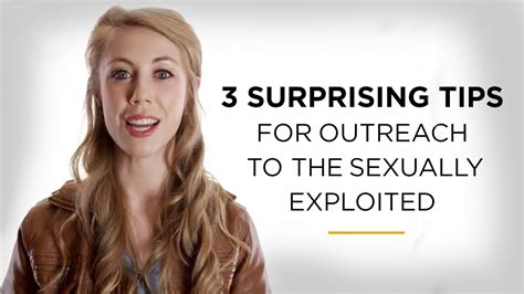 3 surprising tips for outreach to the sexually exploited youtube