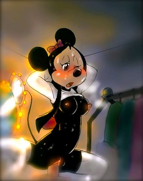 Rule 34 Anthro Blush Breasts Clothes Disney Female Fur Furry Male Mammal Minnie Mouse Mouse