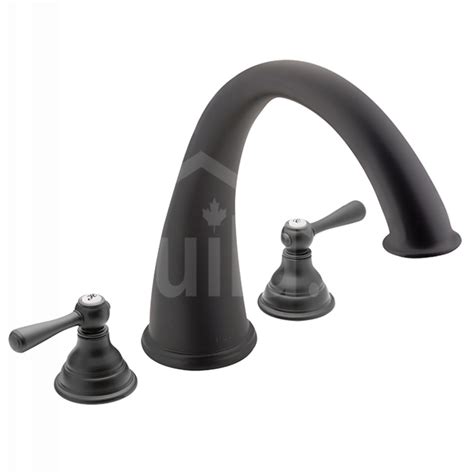 Sourcing guide for two handle bathroom faucet: T920WR : Moen T920WR Kingsley 3-Hole High Arc Roman Tub ...