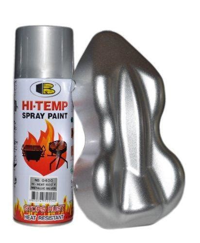 400 Ml 1200f High Temperature Silver Color Spray Paint Bosny Brand 1