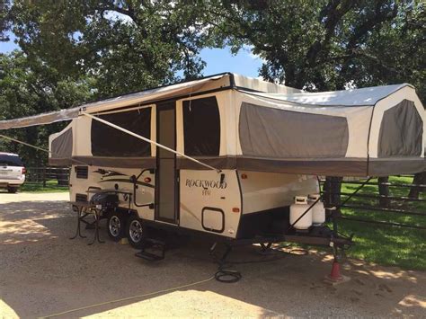 2014 Used Forest River Rockwood High Wall Hw296 Pop Up Camper In Texas