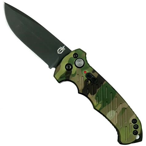 Gerber 30 001600 Multicam 06 Auto Knife Cpm S30v Black Blade