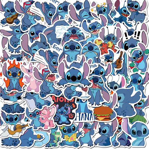 Buy Lilo And Stitch Stickers Cute Anime Catoon Stickers 50 Pcak Vinyl