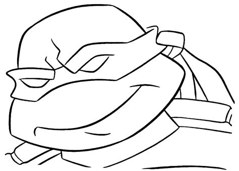 Ninja Turtle Face Coloring Pages