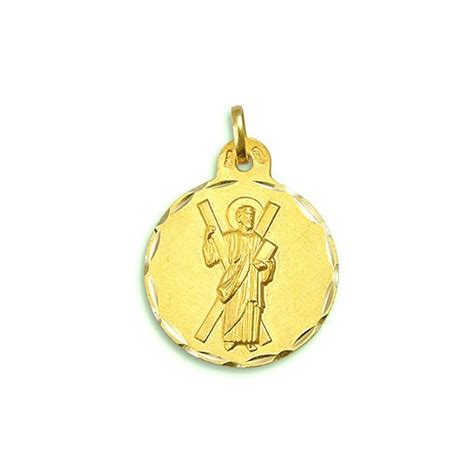 Medalla De San Ándres De Oro De Primera Ley Oro De 18 Quilates