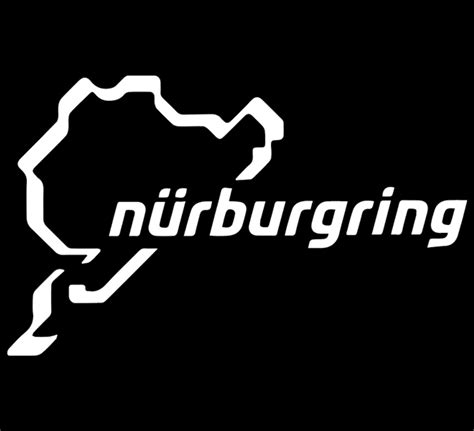 Nurburgring Track Outline Vinyl Sticker Decal Classic