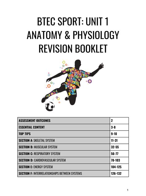 Btec Sport Revision Booklet Unit 1 Teaching Resources