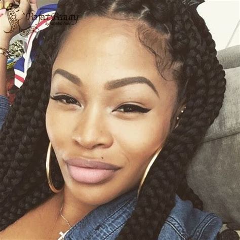 This unit makes feel sexy, professional, and motherly all at the same time!!!!! Afro Women Synthetic Wigs Box Braids Lace Front Black Wig ...