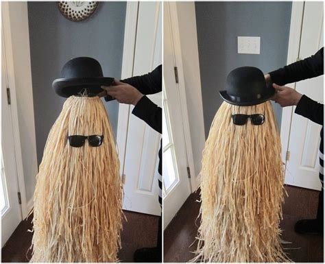 Made with 16 bundles of yarn! Cousin Itt Halloween Prop Tutorial - The Navage Patch