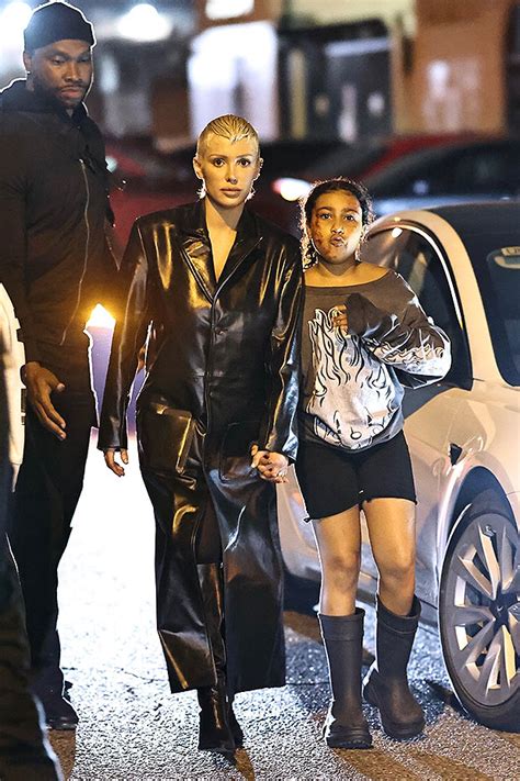 North West 9 Holds Hands With Stepmom Bianca Censori At Dad Kanyes