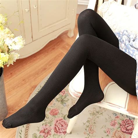 Buy 2016 Fall Winter New Women S Tights High Quality Striped Knitting 360d