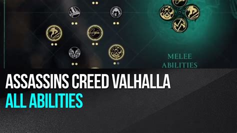 Assassins Creed Valhalla All Abilities Youtube