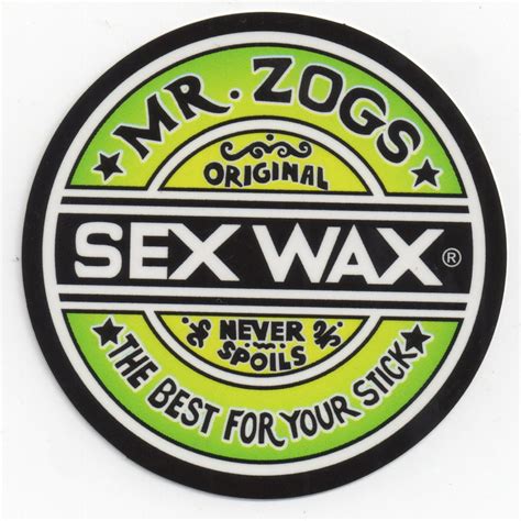 Mr Zoggs Sex Wax Sticker 7 Circular Fade Green