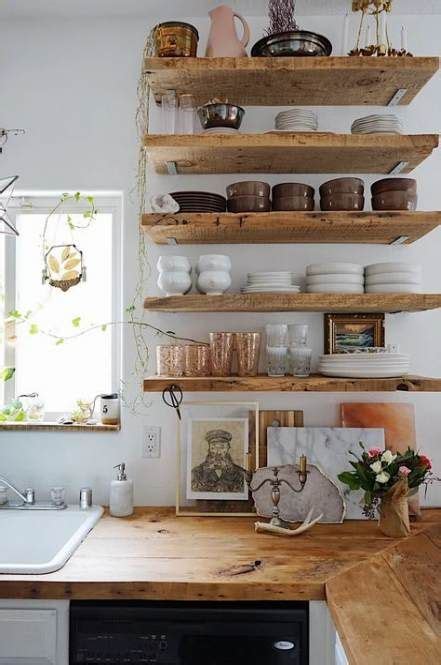 Best House Ideas Wood Open Shelving Ideas Open Kitchen Shelves