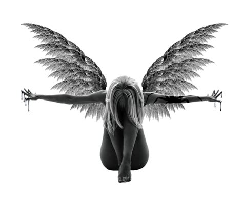 Angel By Darknessdeath34 Deviant Art Dark Angel Tattoo Fallen Angel Tattoo Angel Tattoo
