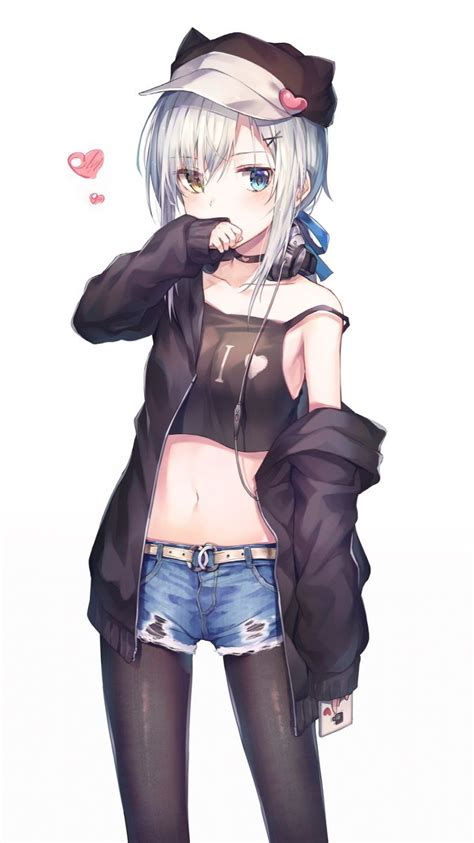 Anime Girls In Crop Tops And Shorts Seven Female Anime Characters Wallpaper Anime Girls Azur Lane