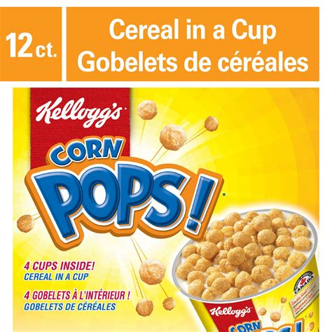 Kelloggs Corn Pops Cereal Cereal In A Cup 50g 12 Count Walmart Canada