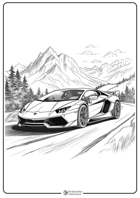 Lamborghini Kolorowanki Do Druku Rodzicielskieinspiracjepl