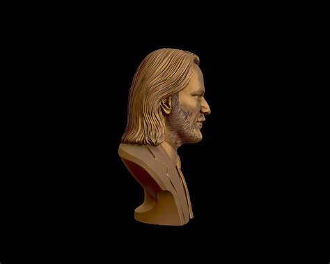 Keanu Reeves 3d Portrait Sculpture 3d Model 3d Printable Cgtrader