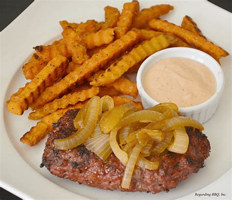 Grilled Hamburger Steaks And Onions Recipe