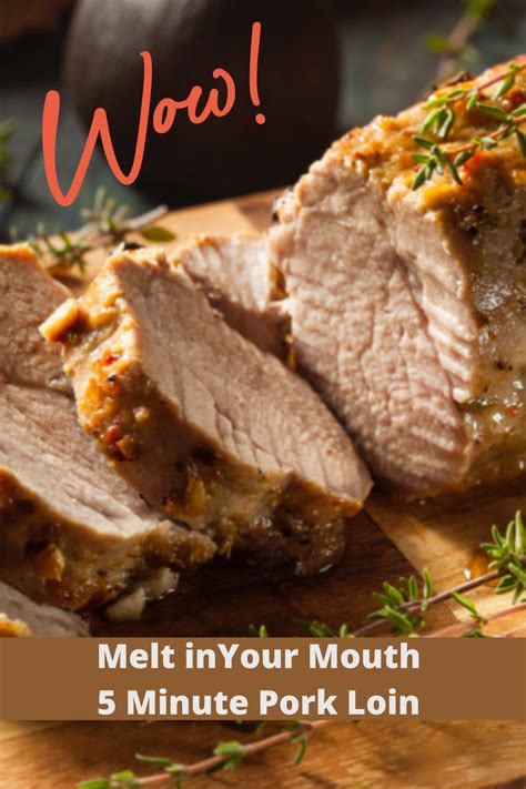 in this simple yet mouth wateringly delicious dinner low fat pork loin takes on a whole new