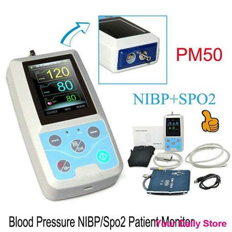 🔥ready Stock🔥contec Pm50 24 Lcd Portable Blood Pressure Patient