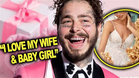 Post Malone Announces Birth Of Daughter And Engagement Hollywire Youtube