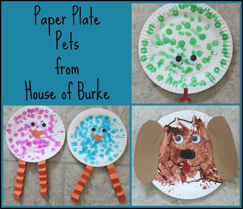 Paper Plate Pets | Paper plates, Crafts, Toddler crafts