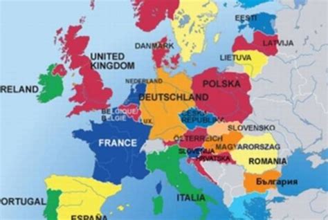 Karta evrope sa drzavama : Karta Zapadne Evrope | superjoden