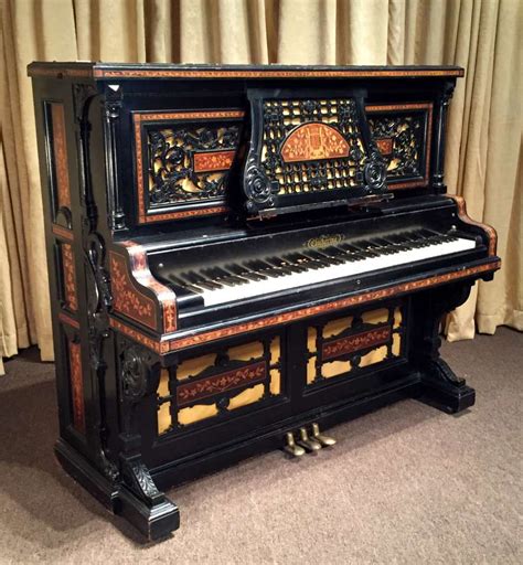 Chickering Custom Commissioned Upright Grand Piano Antique Piano Shop