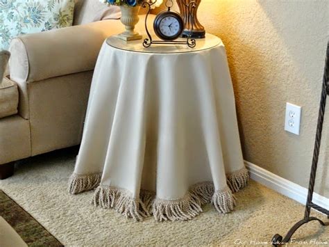 How To Make And Decorate With A Round Skirted Table A Stroll Thru Life