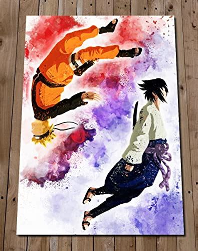 Naruto Sasuke Poster T Art Watercolour Painting T Wall Decor