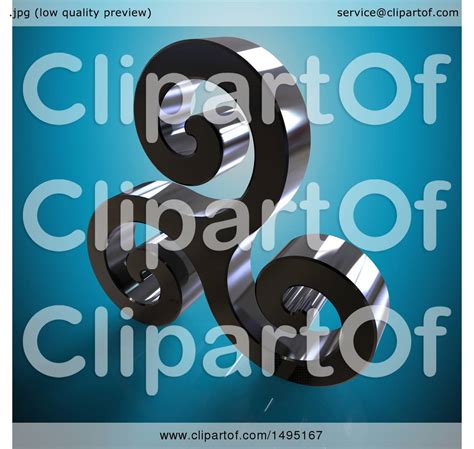 Clipart of a 3d Spiral Triskelion - Royalty Free Illustration by Julos ...