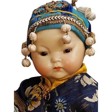 Rare All Original Oriental Baby Doll By Kestner ~~~ Antique Porcelain