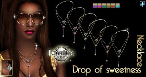 Drop Of Sweetness Collier At Jomsims Creations Sims 4 Updates