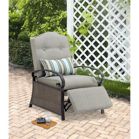 Mainstays Ashwood Outdoor Cushioned Recliner Chair