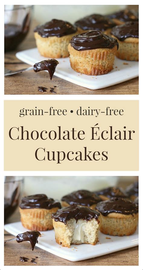 I was looking through all my recipes on here the other day, and realized that i. Chocolate Éclair Cupcakes {Grain-Free, Dairy-Free Option}