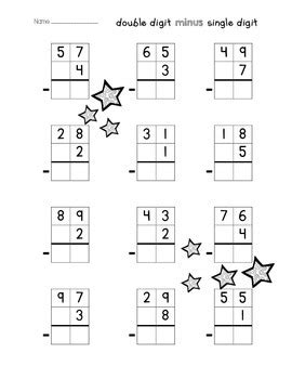 Double digit subtraction with regrouping two digit subtraction worksheets.pdf author: Double Digit Addition & Subtraction Without Regrouping ...