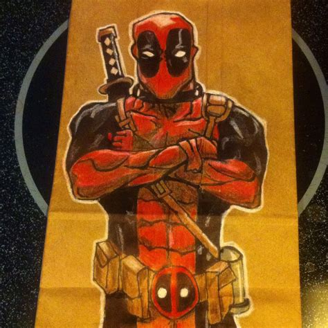 Deadpool And Hydra Bob On Brown Bag Marvel