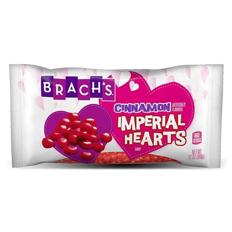 Brachs Cinnamon Imperial Valentines Day Hearts Hard Candy Cinnamon Heart Candy