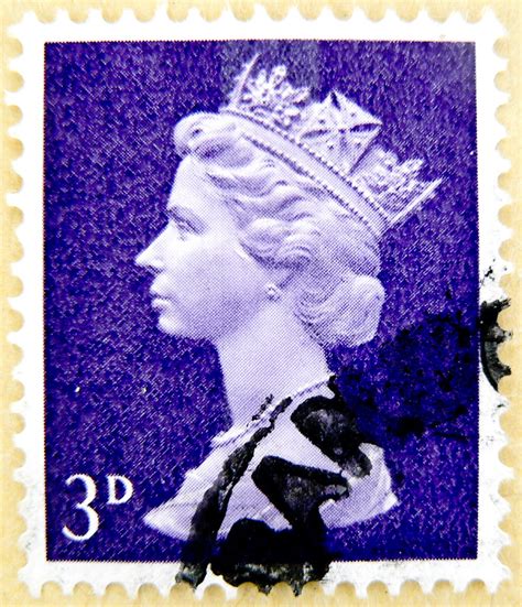 Pre Decimal Machin Postage Stamp Gb 3d 3p Pence Blue Purpl Flickr