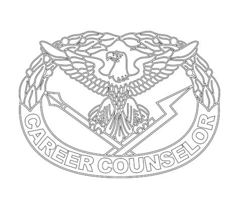 Us Army Career Counselor Identification Badge Vector Files Etsy