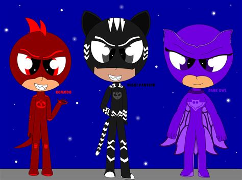 Pj Monsters Evil Pj Masks By Stargirlshooter On Deviantart